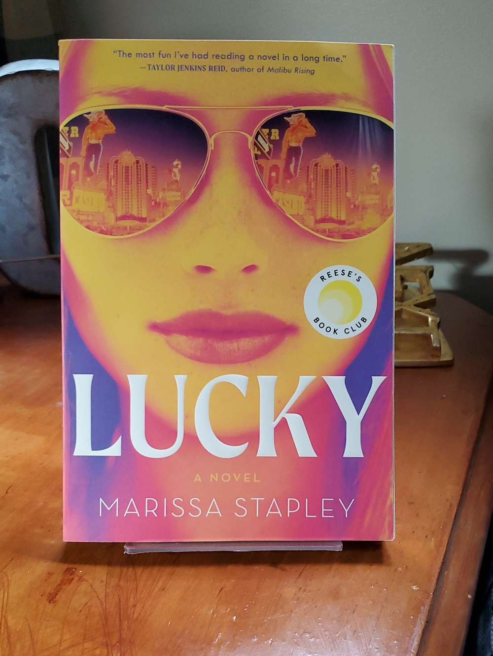 Lucky by Marissa Stapley - Vibrant Yellow & Pink Paperback